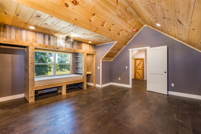 finished out pine interior